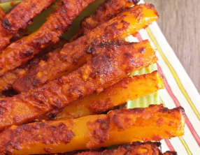 Frites butternut au four