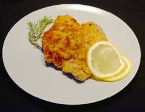 Schnitzel ou escalope de veau panée