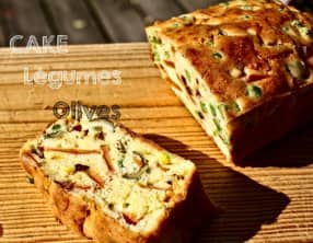 Cake léger aux légumes et olives
