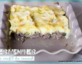 Parmentier de confit de canard