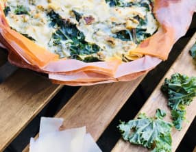 Tarte filo express au chou kale