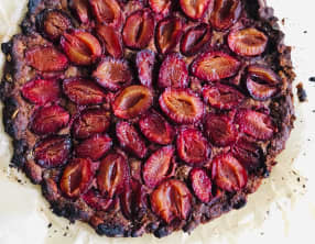Tarte aux quetsches et aux biscuits spéculoos