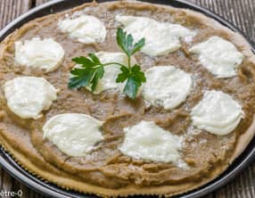 Pizza aubergines mozzarella