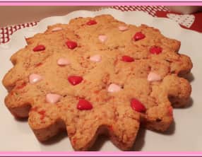 Sablé géant aux pralines roses