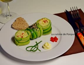 Maki de concombre au merlu
