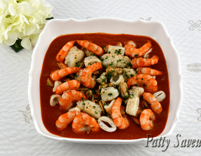 Ragoût de poisson et fruits de mer