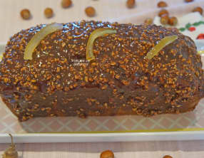 Cake chocolat praliné et yuzu