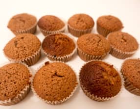 Muffins chocolat ultra praliné