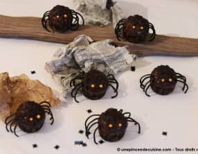 Cupcakes araignées d'Halloween