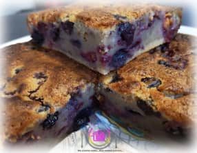 Brownie fruits rouges et chocolat blanc