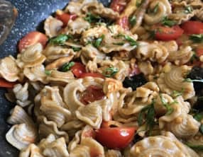 Pâtes aux filets de maquereaux