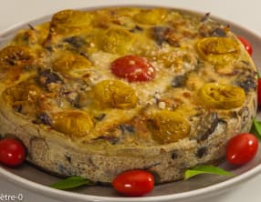 Frittata d'aubergines au thon