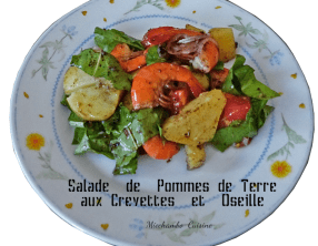 Salade de pommes de terre et crevettes aux épices