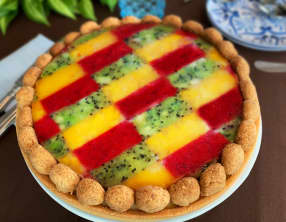 La tarte miroir de fruits de pasadena