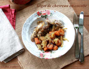 Gigot de chevreau en cocotte