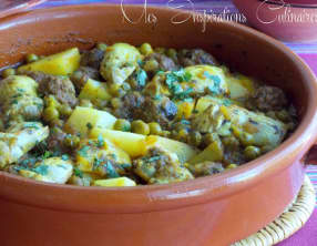 Kefta aux artichauts petits pois