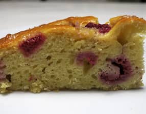 Gâteau aux framboises et à la ricotta