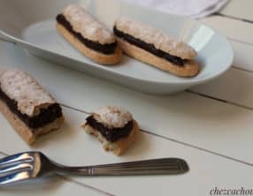 Biscuits cuillers façon éclairs au chocolat