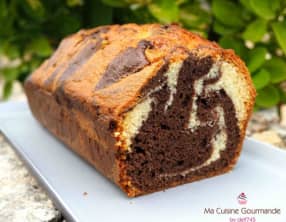 Cake marbré au yaourt de chèvre