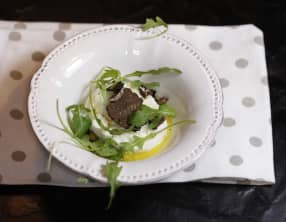 Mozzarella di buffala à la truffe