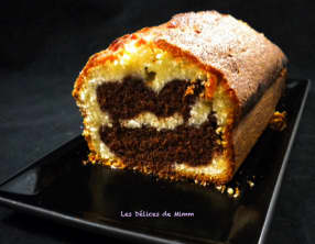 Cake marbré au chocolat