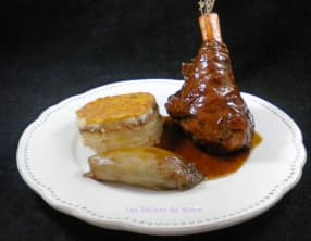 Souris d'agneau confites au miel