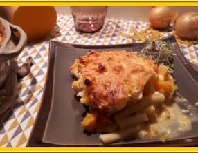 Gratin de macaroni à la butternut