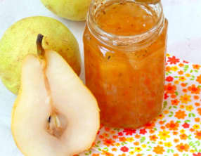 Confiture poire, ananas et anis vert