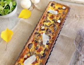 Tarte d’automne aux champignons et châtaignes