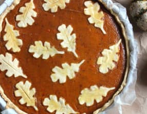 Tarte à la citrouille d'automne