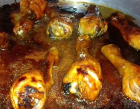 Cuisses de poulet laquées
