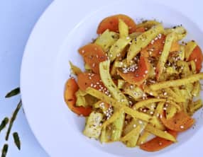 Légumes racines aux saveurs asiatiques
