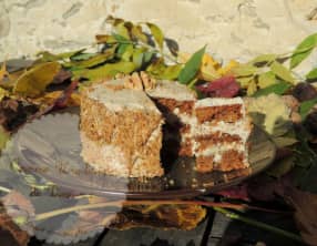 Cake douceur de noix et café