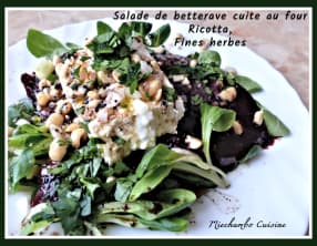 Salade de betterave, ricotta et fines herbes