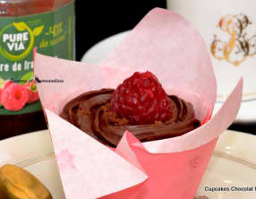 Cupcakes chocolat framboises