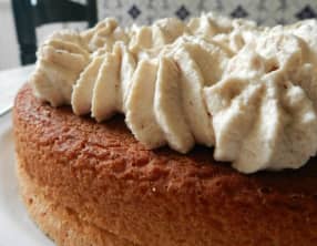 Gâteau à la crème marronnée
