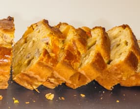 Cake au potimarron, châtaignes et comté