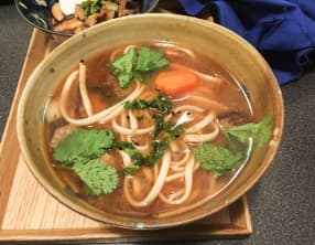 Miso udons aux légumes
