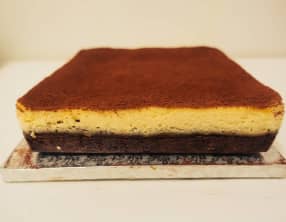 Brownie cheesecake pécan