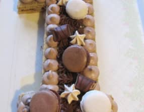 Number cake au chocolat au lait et gianduja