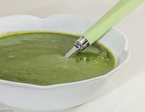 Soupe aux épinards et chou fleur