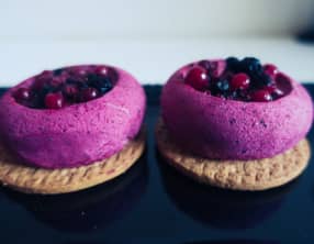 Mini entremets fruits rouges