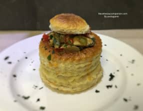 Bouchée croustillante de moules au curry