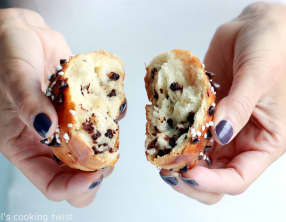 Petites brioches aux pépites de chocolat