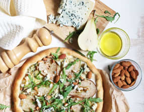 Pizza poire et bleu d'Auvergne