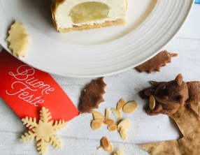 Bûche façon pommes rôties au miel