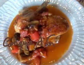 Poulet chasseur, à la sicilienne