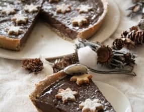 Tarte à la crème au chocolat