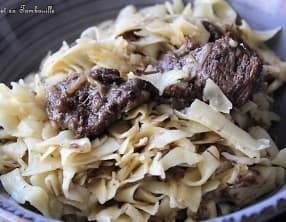 Joues de bœuf aux échalotes confites