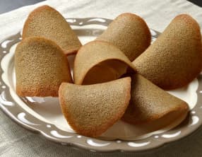 Tuiles au sarrasin et à l'orange